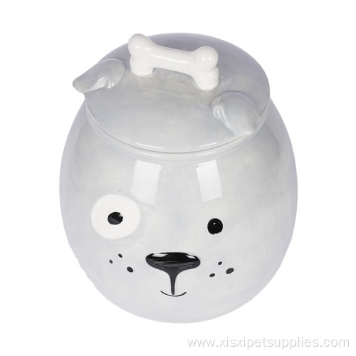 Pet Food Storage Container Ceramic Treat Jar